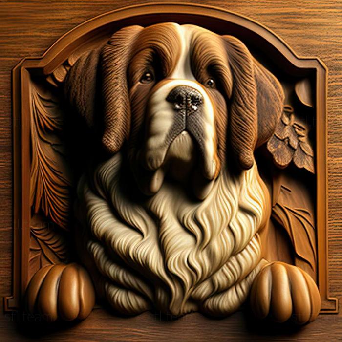 3D model StBernard dog (STL)